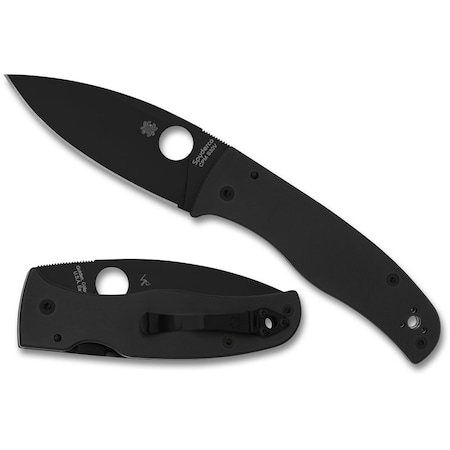 Spyderco 2024 Spyderco Reveal 14, Bodacious Black G-10 Black Blade, Plain Edge SPY-C263GPBK
